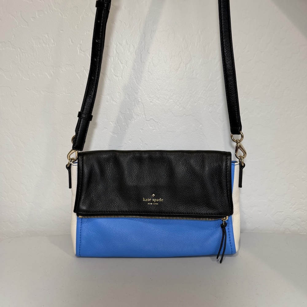 Kate Spade Cobble Hill Marsala Shoulder Bag Oyster Blue/Multi